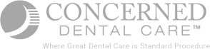 Concerned Dental Care logo displayed next to a phone.